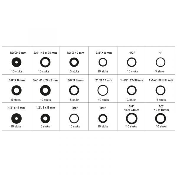 Topgear TOPGEAR Tömítőgyűrűk ass. 141 db