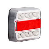 Trailerergær trailerergær baglys 10x10cm. LED hvid L = R