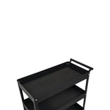 Tool trolley open, black