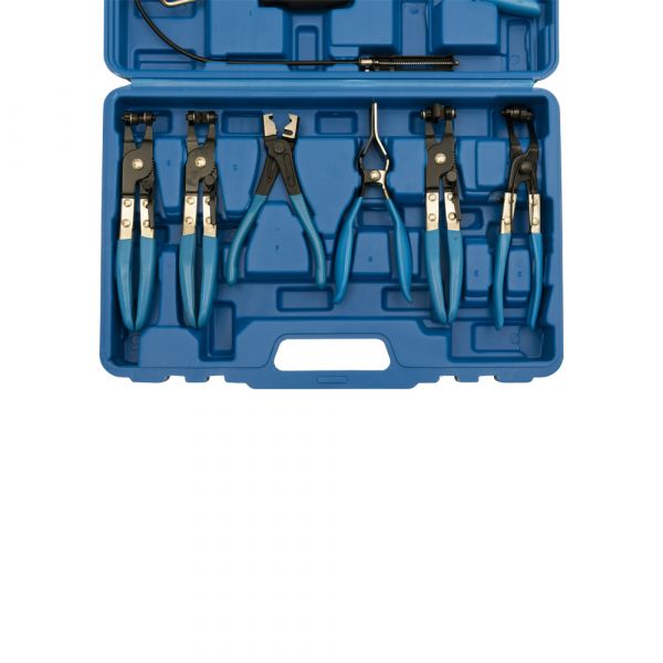 Conjunto de tang de grampo de mangueira 9 -peça