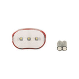 Fietslamp 3 leds wit