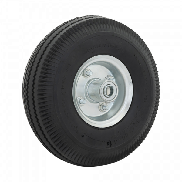 Pyörän 350x10 akselin reikä 16 mm. pneumaattinen rengas
