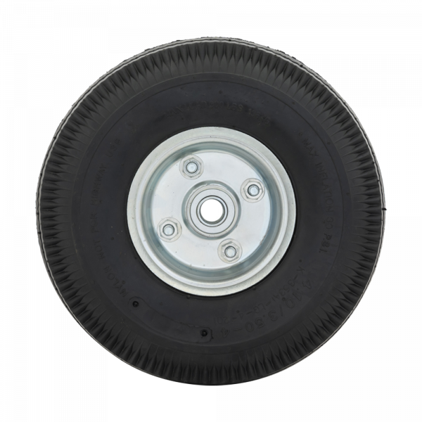 Pyörän 350x10 akselin reikä 16 mm. pneumaattinen rengas