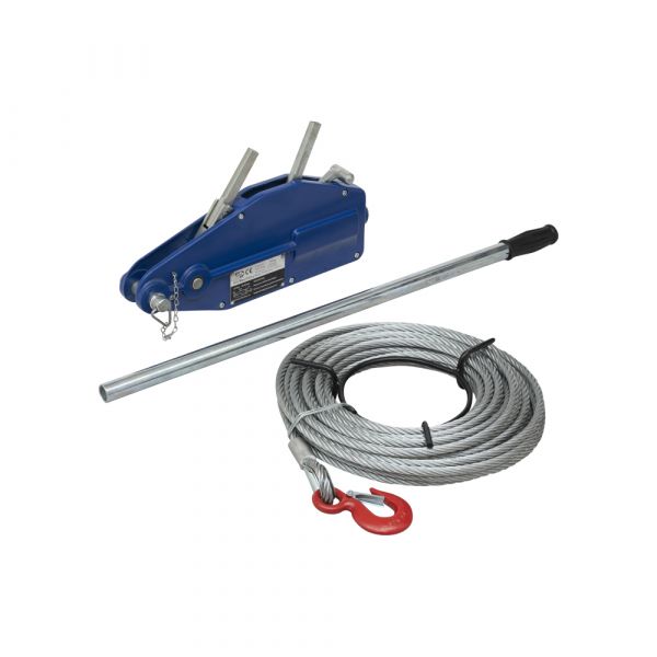 Steel wire branch Tirfor 800 kg.