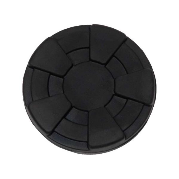 Rubber block for garage chick