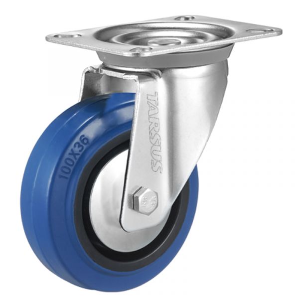Tarsus Zwenkwiel 125 mm. blå