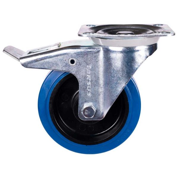 Tarsus zwenkwiel + rem 160 mm. blå