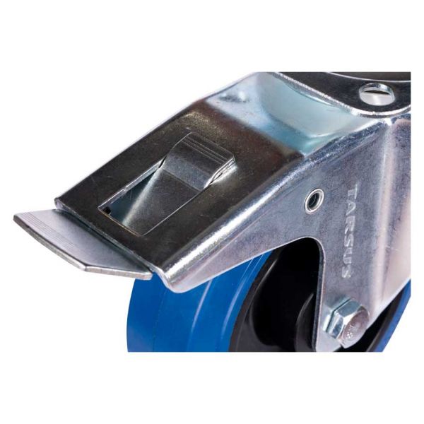 Tarsus zwenkwiel + rem 160 mm. blå