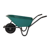 Wheelbarrow plastic green container 85 liter hq anti-leak