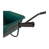 Wheelbarrow plastic green container 85 liter hq anti-leak
