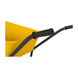 Wheelbarrow plastic yellow container 85 liter HQ.