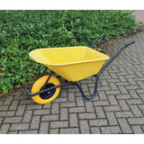 Brouette en plastique contenant jaune 85 litres HQ anti-lek