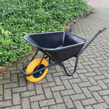 Wheelbarrow plastic black container 85 liters HQ Anti-Lek