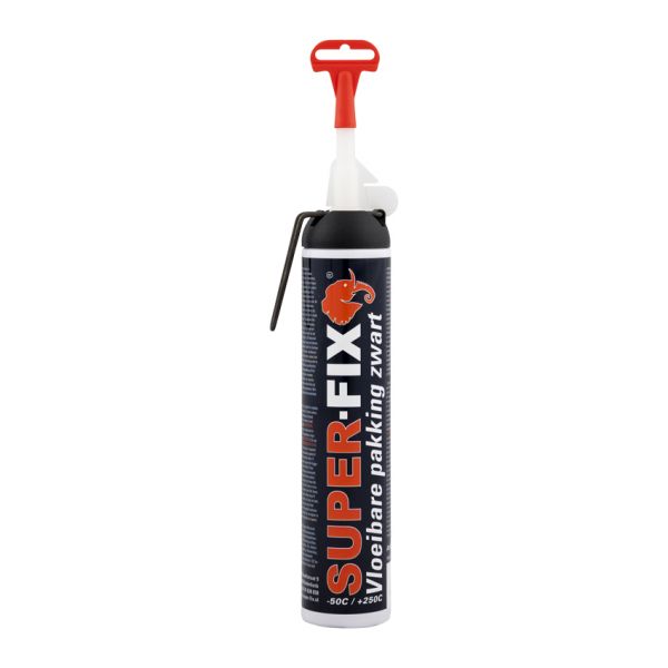 Flytande packning svart superfix