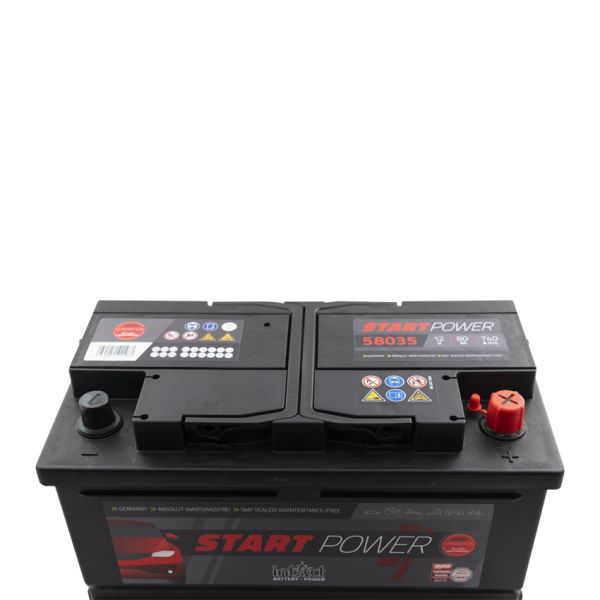 AC battery 12V 80ah intact start.