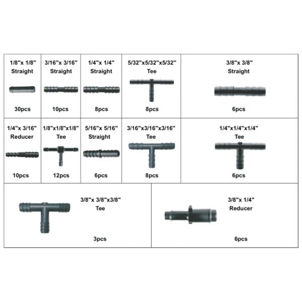 Topgear TOPGEAR Tömlőcsatlakozók assz. 113 darab