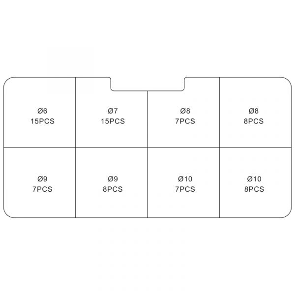 Topgear TOPGEAR Earrach clampán píobáin asal. 75 píosa