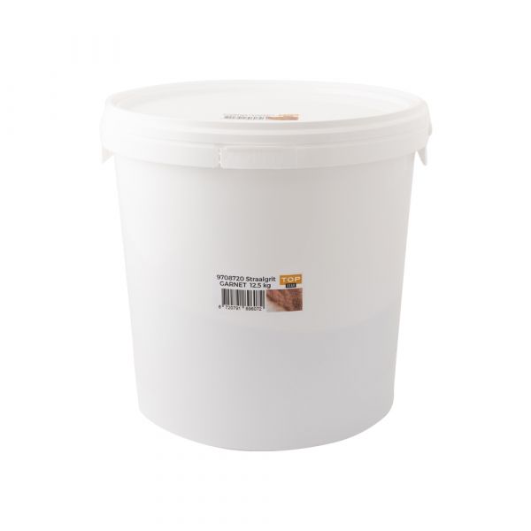 Abi blasting grit bucket 12.5 kg red 0.2-0.6 mm