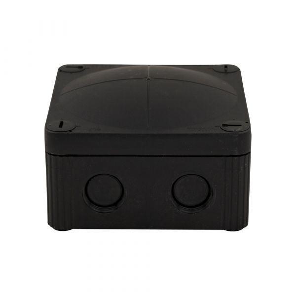 Cable box black + 3x cable gland.