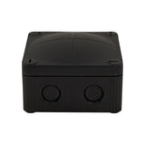 Cable box black + 3x cable gland.