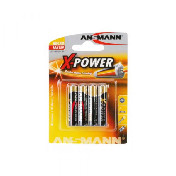 X-Power Alkaline battery AAA LR03 4ST.