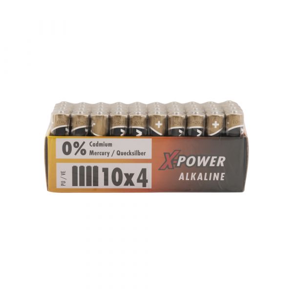 Alkalisk batteri AAA LR03 40ST.