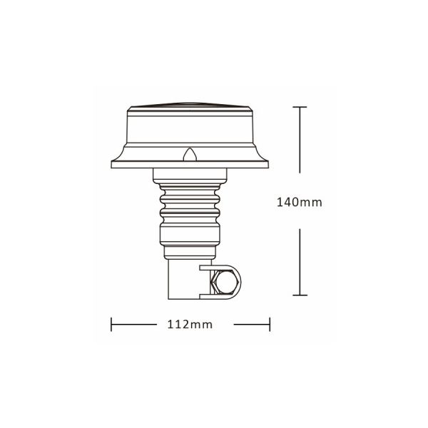 Pic rotating beacon LED 12-24v o pro