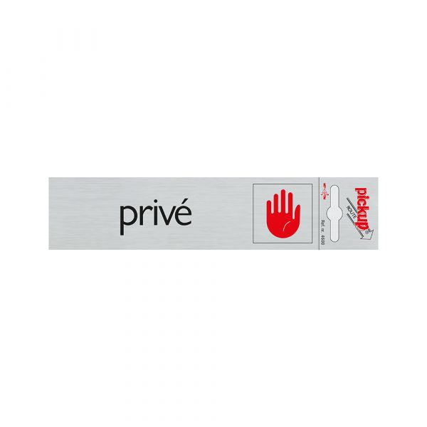 ALULOOK PRIVE PIVE - 165x44 mm Selbstadhäsiv.