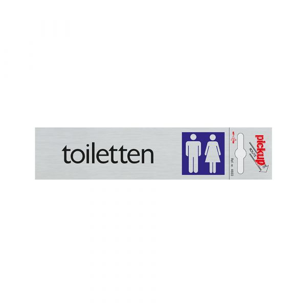 Allulook Toiletten planzéieren - 165x44 mm selbststänneg.