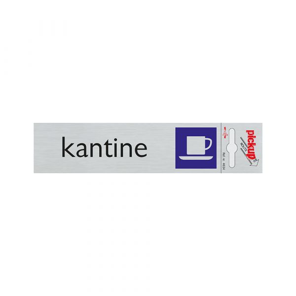 Alulook Kantine plate - 165x44 mm self -adhesive.