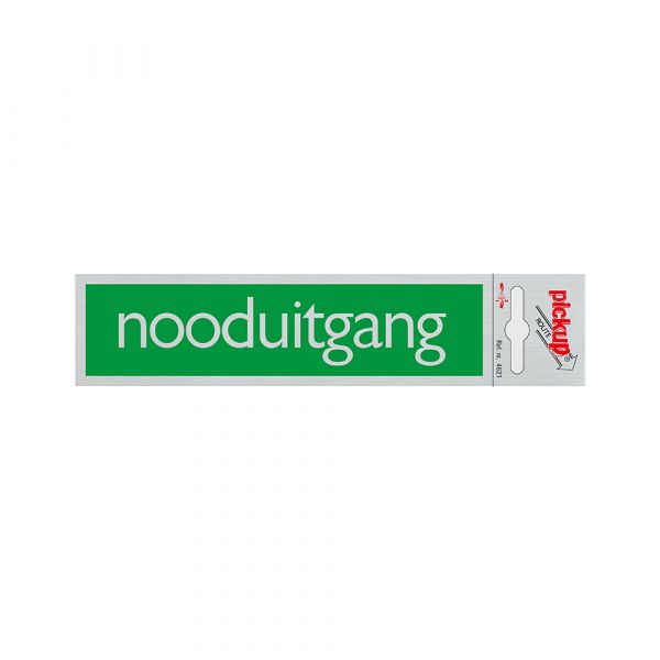 Alulook Emergency Exit Green - 165x44 mm selvmæssig.