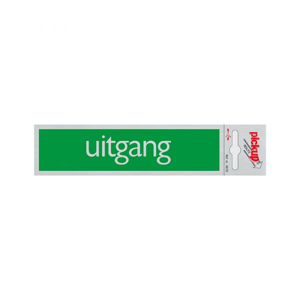ALULOOK EXIT PLATE - 165x44 mm Självhäftande.