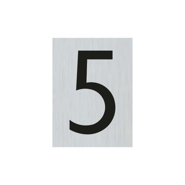 Alulook number 5 - 44x60 mm Self -adhesive.