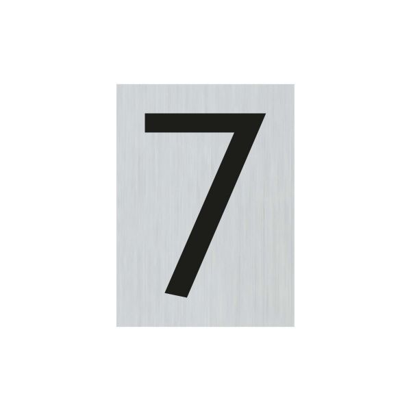 Alulook number 7 - 44x60 mm Self -adhesive.