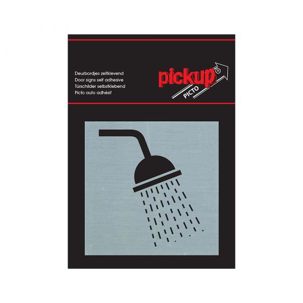 Alulook shower plate - 80x80 mm self -adhesive.