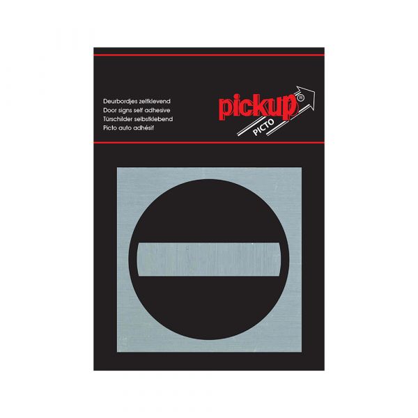 PLATE ALULOOK FORBUDDEN ACCESS - 80x80 mm selv -fast.