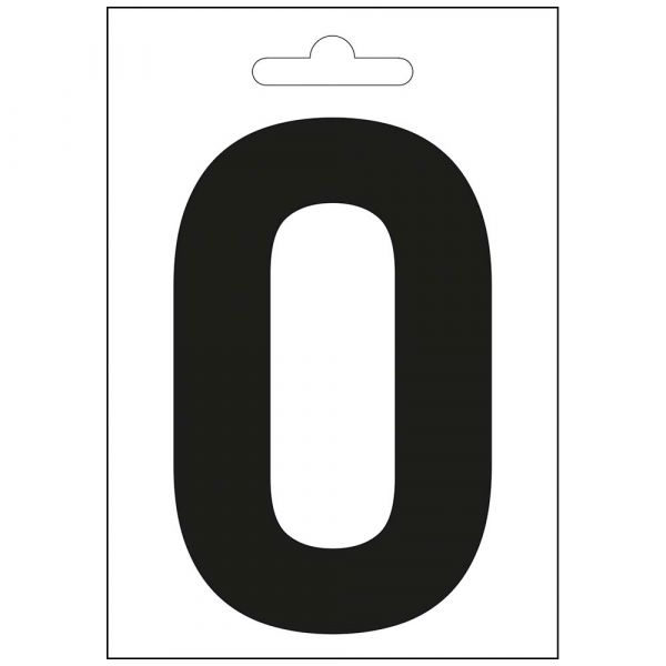 Nautic letter o black 100 mm.