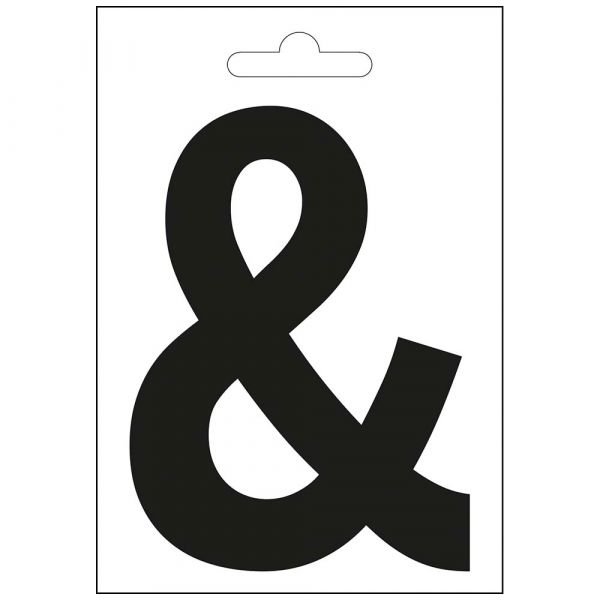Nautic and sign black 100 mm.