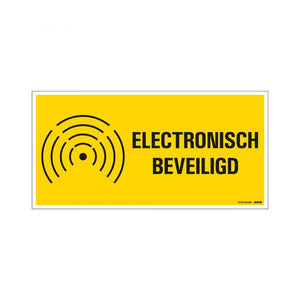 Elektronisk sikret tavle - 150x300 mm.