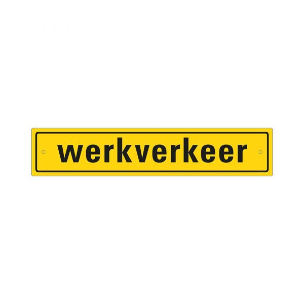 Work traffic board incl. Suction cups - 80x400 mm with drill holes.