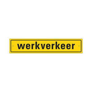 Work traffic sign incl. suction cups - 80x400 mm reflection class.