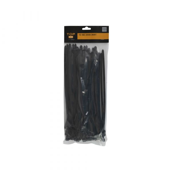 TopGear Tieribs 300x8, 100 pieces black