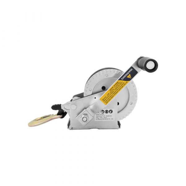Hand winch with band 907 kg.