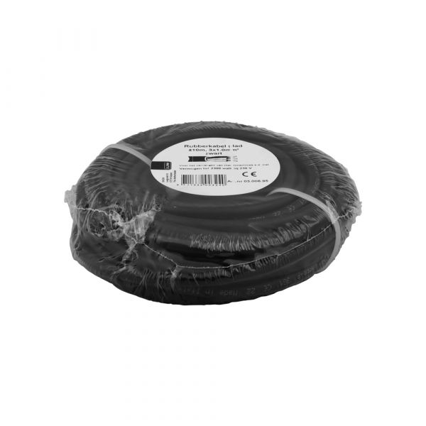 Neoprenový kabel 3x1.0 černá 10 metrů