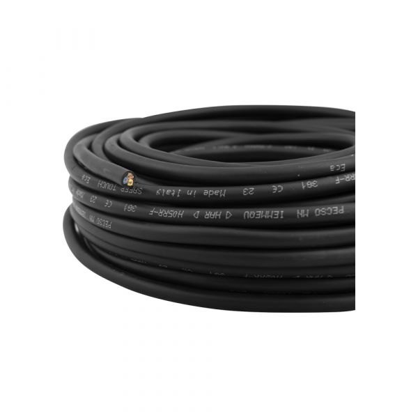 Neoprenový kabel 3x1.0 Černý 20 metrů.