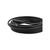 Huishoudsnoer 2x0.75 zwart 5 meter.