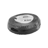 Huishoudsnoer 2x0.75 zwart 5 meter.