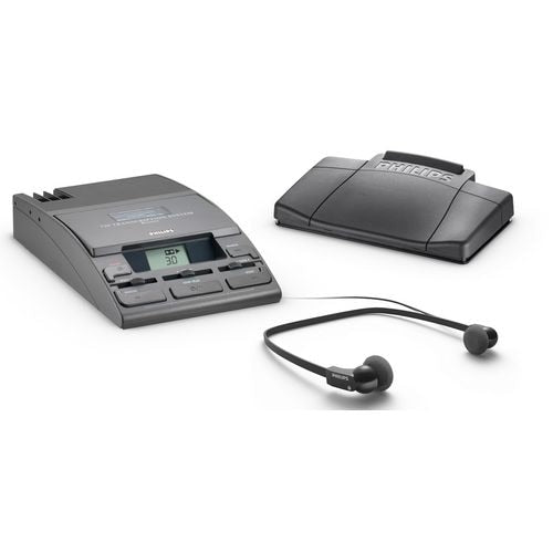 Dicteerapparaat philips lfh0720t netvoeding hoofdtelefoon voetschakelaar
