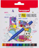 Bruynzeel fineliner mini készlet 12 színben