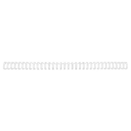 Gbc draagbindruggen wirebind 34 metaal 6mm wit capaciteit 45vel